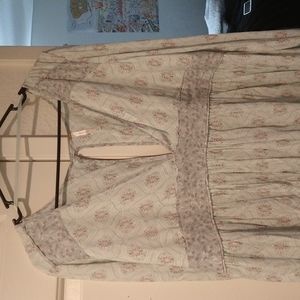 Free people mint green and grey shirt